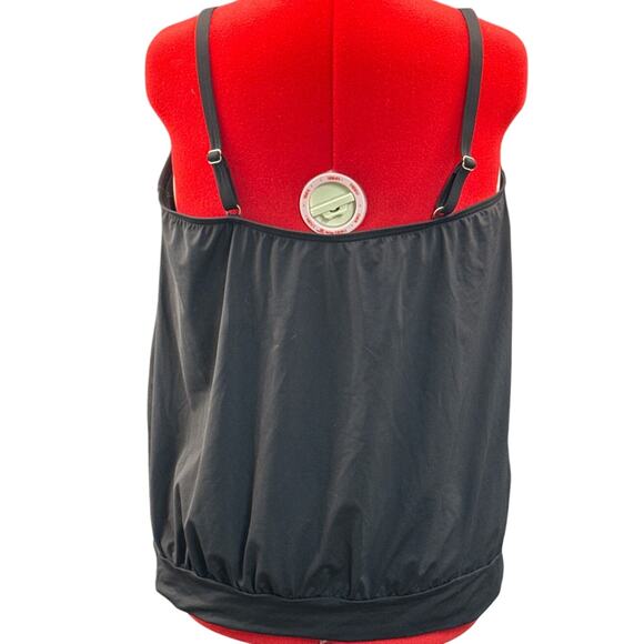 Lands' End Swimwear Black Built In Bra Tankini Top Women 18 - Picture 4 of 8